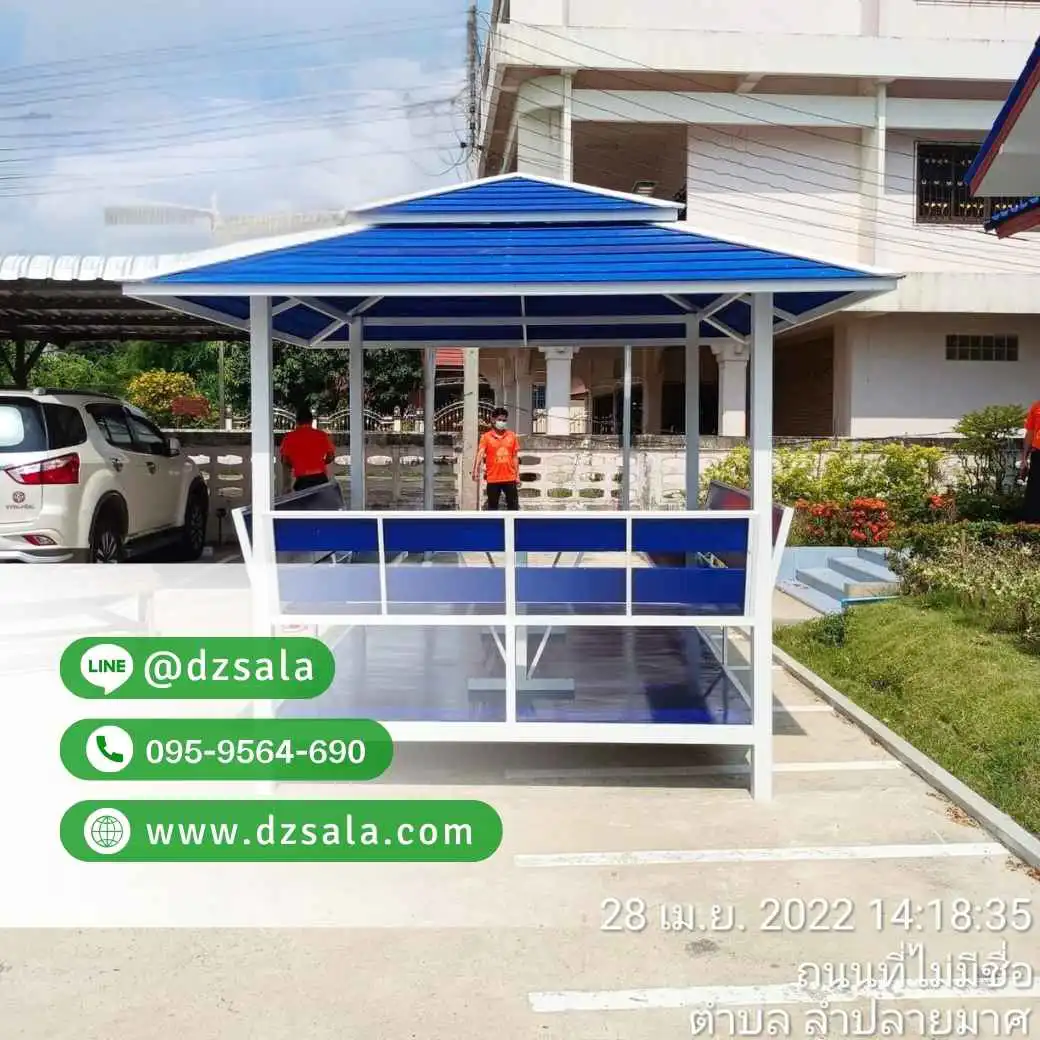ศาลาเหล็ก ทรงบาหลี หลังคา 2 ชั้น (35)