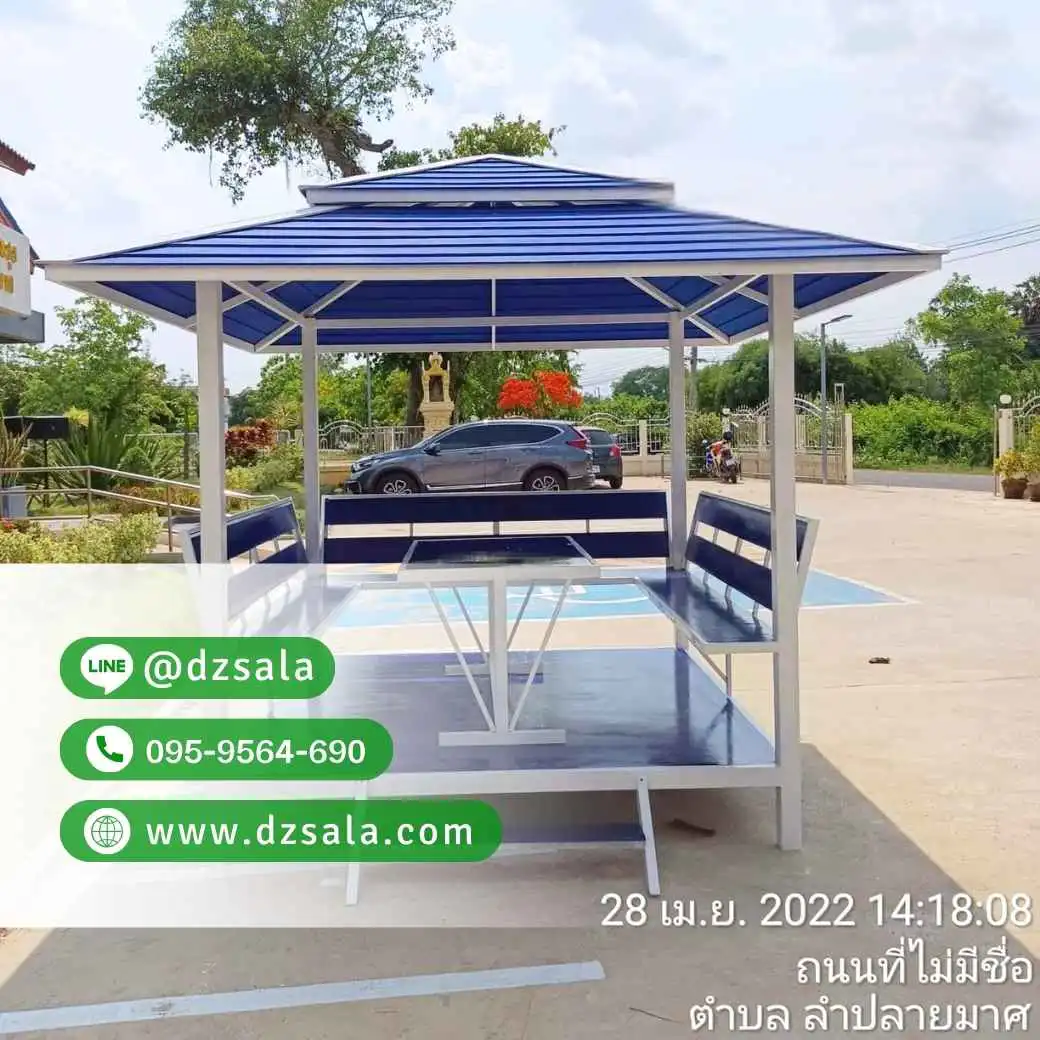 ศาลาเหล็ก ทรงบาหลี หลังคา 2 ชั้น (36)