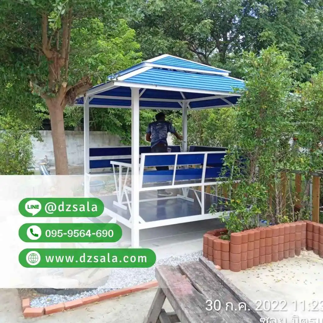 ศาลาเหล็ก ทรงบาหลี หลังคา 2 ชั้น (42)